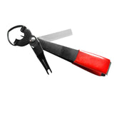 Maxbell 4 in 1 Knot Tying Tool Accessories Line Cutter for Freshwater Lake Beginners Red