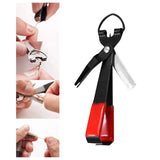 Maxbell 4 in 1 Knot Tying Tool Accessories Line Cutter for Freshwater Lake Beginners Red