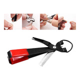 Maxbell 4 in 1 Knot Tying Tool Accessories Line Cutter for Freshwater Lake Beginners Red