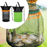 Maxbell Float Fishing Net Nylon Net Mesh Quick Dry Folding Sturdy Fish Net Bucket orange