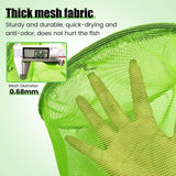 Maxbell Float Fishing Net Nylon Net Mesh Quick Dry Folding Sturdy Fish Net Bucket orange
