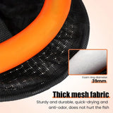 Maxbell Float Fishing Net Nylon Net Mesh Quick Dry Folding Sturdy Fish Net Bucket orange