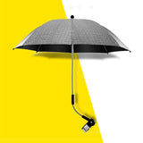 Maxbell Stroller Parasol Convenient Sun Protection for Trolley Beach Chair Pushchair Gray