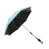 Maxbell Stroller Parasol Convenient Sun Protection for Trolley Beach Chair Pushchair Light Blue