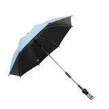 Maxbell Stroller Parasol Convenient Sun Protection for Trolley Beach Chair Pushchair Light Blue