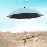 Maxbell Stroller Parasol Convenient Sun Protection for Trolley Beach Chair Pushchair Light Blue