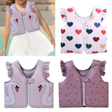 Maxbell Kids Swim Vest Kids Swimming Aid Float Vest for Age 3-6 Rafting Water Sports heart pattern