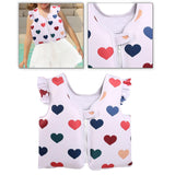 Maxbell Kids Swim Vest Kids Swimming Aid Float Vest for Age 3-6 Rafting Water Sports heart pattern