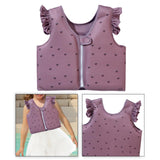 Maxbell Kids Swim Vest Kids Swimming Aid Float Vest for Age 3-6 Rafting Water Sports cherry pattern