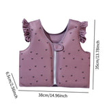 Maxbell Kids Swim Vest Kids Swimming Aid Float Vest for Age 3-6 Rafting Water Sports cherry pattern