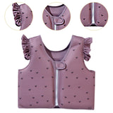 Maxbell Kids Swim Vest Kids Swimming Aid Float Vest for Age 3-6 Rafting Water Sports cherry pattern