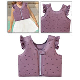 Maxbell Kids Swim Vest Kids Swimming Aid Float Vest for Age 3-6 Rafting Water Sports cherry pattern