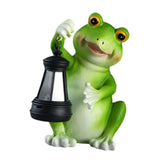 Maxbell Outdoor Figurine Lantern Lawn Home Decoration Garden Solar Frog Statue Light