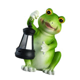 Maxbell Outdoor Figurine Lantern Lawn Home Decoration Garden Solar Frog Statue Light