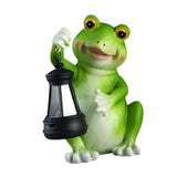 Maxbell Outdoor Figurine Lantern Lawn Home Decoration Garden Solar Frog Statue Light