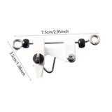 Maxbell Fishing Line Separator Clip Portable Fishing Supplies Fishing Accessory Clip white