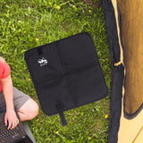Maxbell Foldable Cushion Seat Small Oxford Cloth for Outdoor Activities Picnic Beach Black