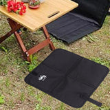 Maxbell Foldable Cushion Seat Small Oxford Cloth for Outdoor Activities Picnic Beach Black