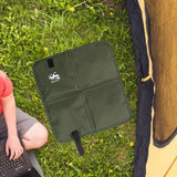 Maxbell Foldable Cushion Seat Small Oxford Cloth for Outdoor Activities Picnic Beach Green