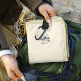 Maxbell Foldable Cushion Seat Small Oxford Cloth for Outdoor Activities Picnic Beach Light Khaki