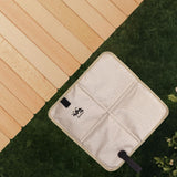 Maxbell Foldable Cushion Seat Small Oxford Cloth for Outdoor Activities Picnic Beach Light Khaki