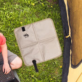 Maxbell Foldable Cushion Seat Small Oxford Cloth for Outdoor Activities Picnic Beach Light Khaki