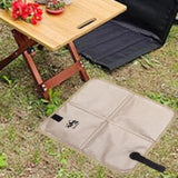 Maxbell Foldable Cushion Seat Small Oxford Cloth for Outdoor Activities Picnic Beach Light Khaki
