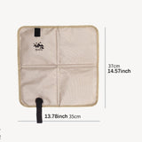 Maxbell Foldable Cushion Seat Small Oxford Cloth for Outdoor Activities Picnic Beach Light Khaki