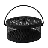 Maxbell Home Coil Holder with Handle Round with Lid Stand for Indoor Travel Home Black