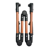 Maxbell Trolley Handle Detachable Easy to Install Foldable Folding Wagon Push Handle Brown
