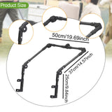 Maxbell Trolley Handle Detachable Easy to Install Foldable Folding Wagon Push Handle Black