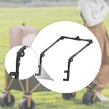Maxbell Trolley Handle Detachable Easy to Install Foldable Folding Wagon Push Handle Black