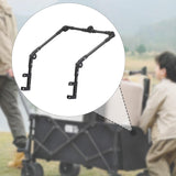 Maxbell Trolley Handle Detachable Easy to Install Foldable Folding Wagon Push Handle Black