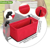 Maxbell Wagon Cart Tail Bag Easy Attach Removable Wagon Tail Bag for Shopping Garden Red