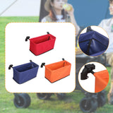 Maxbell Wagon Cart Tail Bag Easy Attach Removable Wagon Tail Bag for Shopping Garden Red