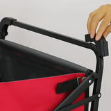 Maxbell Wagon Cart Tail Bag Easy Attach Removable Wagon Tail Bag for Shopping Garden Red