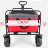 Maxbell Wagon Cart Tail Bag Easy Attach Removable Wagon Tail Bag for Shopping Garden Red