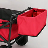 Maxbell Wagon Cart Tail Bag Easy Attach Removable Wagon Tail Bag for Shopping Garden Red
