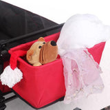 Maxbell Wagon Cart Tail Bag Easy Attach Removable Wagon Tail Bag for Shopping Garden Red