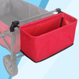 Maxbell Wagon Cart Tail Bag Easy Attach Removable Wagon Tail Bag for Shopping Garden Red