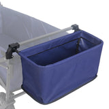 Maxbell Wagon Cart Tail Bag Easy Attach Removable Wagon Tail Bag for Shopping Garden Blue