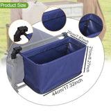Maxbell Wagon Cart Tail Bag Easy Attach Removable Wagon Tail Bag for Shopping Garden Blue