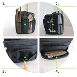 Maxbell Lunch Handbag Front Pocket Large Capacity Organizer for Office Picnic Travel