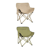 Maxbell Folding Camping Chair Stool Outdoor Moon Chair for Barbecue Traveling Hiking Khaki