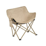 Maxbell Folding Camping Chair Stool Outdoor Moon Chair for Barbecue Traveling Hiking Khaki