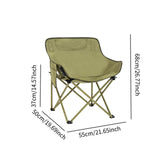 Maxbell Folding Camping Chair Stool Outdoor Moon Chair for Barbecue Traveling Hiking Green