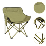 Maxbell Folding Camping Chair Stool Outdoor Moon Chair for Barbecue Traveling Hiking Green