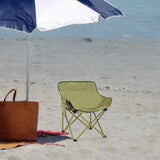 Maxbell Folding Camping Chair Stool Outdoor Moon Chair for Barbecue Traveling Hiking Green