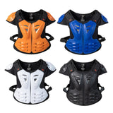 Maxbell Motorcycle Vest Body Guard Vest Chest Vest for Skateboarding Skiing White
