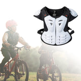 Maxbell Motorcycle Vest Body Guard Vest Chest Vest for Skateboarding Skiing White
